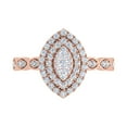 thumbnail image 3 of 1/2 Carat Prong Set Diamond Ring in 14K Rose Gold (Ring Size 8.5) (I1-I2 Clarity), 3 of 6