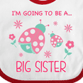 thumbnail image 4 of Inktastic I'm Going to Be a Big Sister Girls Baby Bib, 4 of 4