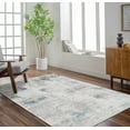 thumbnail image 4 of Blue Abstract Area Rugs for Living Room Washable Rugs Boho Moroccan Area Rug Soft Neutral Geometric Bohemian Carpet Distressed Indoor Rug for Bedroom Dining Room Office Foldable Nonslip Rug, 4 of 9