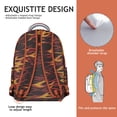 thumbnail image 2 of Watercolor Students Backpack Abstract Geometric Boho Rainbow Gradient Design Starry Night Ocean Beach Scenery School Bag, 2 of 4