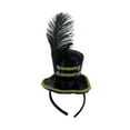 thumbnail image 3 of Milageto Mini Top Hat Headband Decor Headdress for Festivals Party Supplies Cocktails Black, 3 of 8