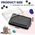 thumbnail image 2 of Cat And Dog Paw Print Stamp Pad Pet Paws Ink Pad Safe Pet Friendly Ink Pad No Mess For Puppy Kitten Memory Keepsake (black Ink), 2 of 5