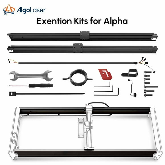 AlgoLa/ser Trousse d'Extension pour Graveur Alpha 10W/20W La/ser, Zone de Gravure Extensible jusqu'à 33,46 Pouces X 15,74 Pouces