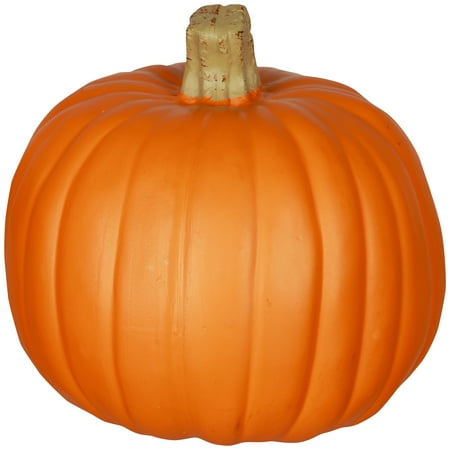 Halloween Orange Carvable Craft Pumpkin by Way to Celebrate 8.86 in x 8.27 in x 8.86 in 0.6 lb