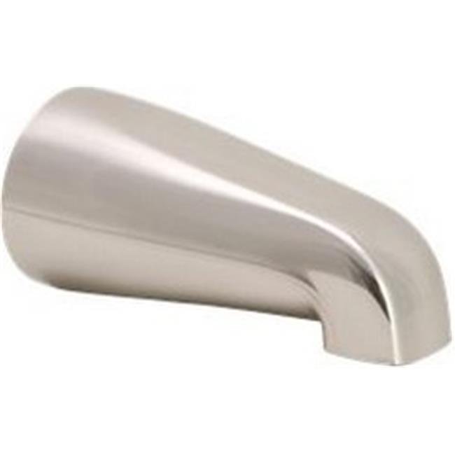 Bathtub Spout without Diverter, Brushed Nickel, 0.5 in. Fip, 25 Spouts