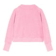thumbnail image 5 of TOWED22 Girls Half Zip Sweatshirt Fleece Quarter Zip Pullover Sweatshirts Fall Clothes for Teen Girls Thumb Hole(Pink,13-14 Years), 5 of 6