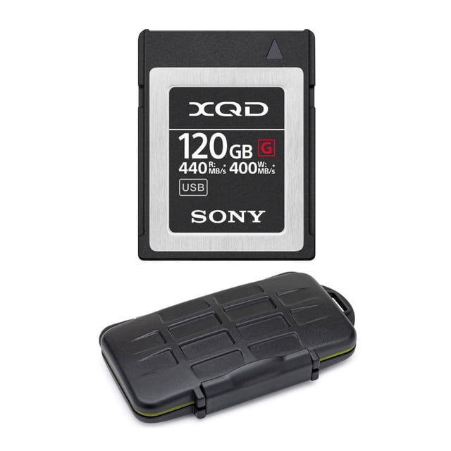 Tarjeta de Memoria Sony XQD Serie G 120GB con Estuche Resistente