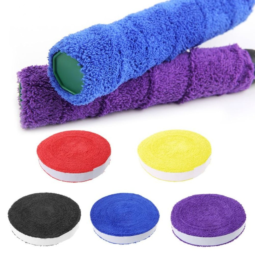 Splihome Durable Towel Grip Tape Tennis Wrap 10M 1Pc Racket Racquet Roll Sporting,White