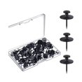 thumbnail image 1 of 50 piezas de clavos para colgar cuadros de doble cabeza, chinchetas negras, clavos pequeños para colgar, chinchetas para desempolvar, 1 of 5