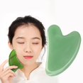thumbnail image 3 of Guasha Stone Heart-Shaped Body Massage Synthetic Face Massage Scraper Board for Unisex, 3 of 10