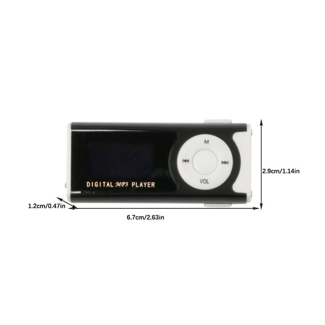 Music MP3 Player OLED Screen Display Rechargeable player mp3 player OLED Music Playing Portable Device with Flashlight, Dark Blue