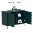 thumbnail image 4 of Boyel Living 2 Doors Accent Sideboard Buffet Cabinet, Green Storage Cabinet with Shelf, Console Cupboard for Kitchen Living Room, 4 of 8