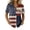 Blue, variant on IYYVV 4th of July Shirts Women American Flag Patriotic Shirt Independence Day Short Sleeve Button Down Shirts Dark Blue XL