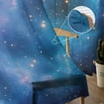 thumbnail image 5 of Starry Sky Sheer Curtains 96 Inches Long 2 Panels Set, Window Sheer Curtains for Living Room/Bedroom, Modern Rustic Blue Purple Ombre Star Night Light Filtering Rod Pocket Curtain 52'' x 96'' x 2, 5 of 7