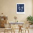 thumbnail image 2 of Stupell Industries Navy Life Is Delicious Canvas Wall Art design by Lettered and Lined, 20 x 16, 2 of 7