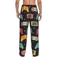 thumbnail image 3 of Fotbe Men'S Retro Video Gameclassic Pajama Pants With Elastic Waist And Drawstring Pockets，Pajama Pants Mens Lounge Pants Super Soft, 3 of 9