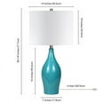 thumbnail image 5 of Evelyn&Zoe 28" Traditional Porcelain Table Lamp with White Drum Linen Shade, 5 of 9