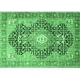 thumbnail image 1 of Ahgly Company Indoor Rectangle Medallion Emerald Green Traditional Area Rugs, 7' x 10', 1 of 4