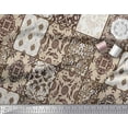 thumbnail image 2 of Soimoi Poly Georgette Fabric Check & Damask Patchwork Fabric Prints By Yard 52 Inch Wide, 2 of 3