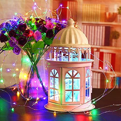 LINLIN Copper Wire Lights, 4 Pack 5m 50 LED Copper Wire Fairy Lights