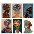 thumbnail image 2 of Beautiful Retro Art Black Woman Clothes Decals Flower Heat Transfers transfert thermocollants T-shirt Parches Stranger Thing, 2 of 5