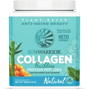 Sunwarrior Vegan Collagen Powder | Protein Collagen Peptides Powder with Hyaluronic Acid & Biotin, Natural 500g