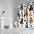 thumbnail image 2 of Multicolor Christmas Gnome Pattern Shower Curtain 72"x84" ,Bathroom Decorative Shower Curtains Set with 12 Hooks,Modern Waterproof Washable Shower Curtain, 2 of 6