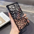 thumbnail image 3 of Designed for iPhone 16 Plus Magnetic Phone Case,Luxury Leopard Cheetah Pattern Plating Frame Design,Built-in Lens Film,Compatible with Mag-Safe,Shockproof Transparent Phone Case,Darkpurple, 3 of 12