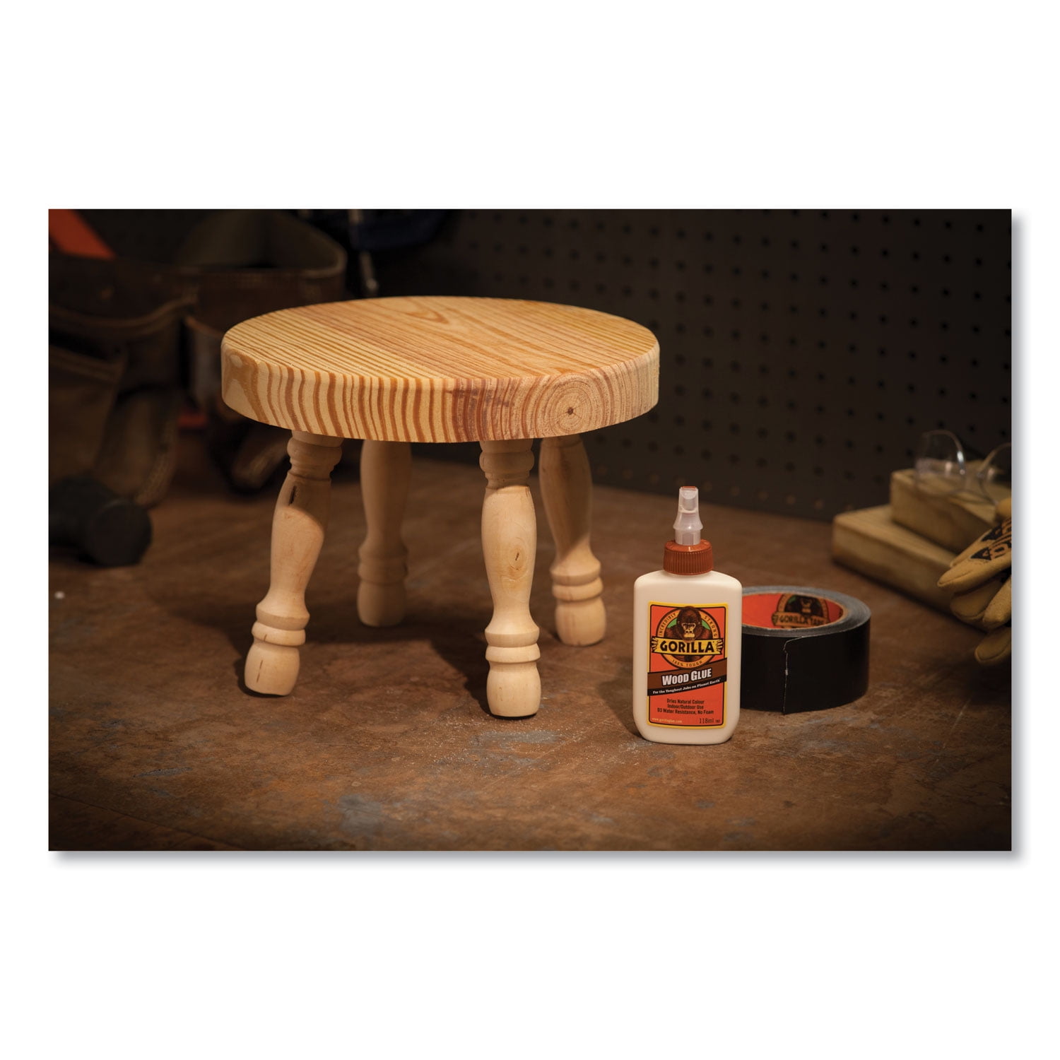 Wood Glue, 4 oz, Dries Light Tan | Bundle of 5 Each