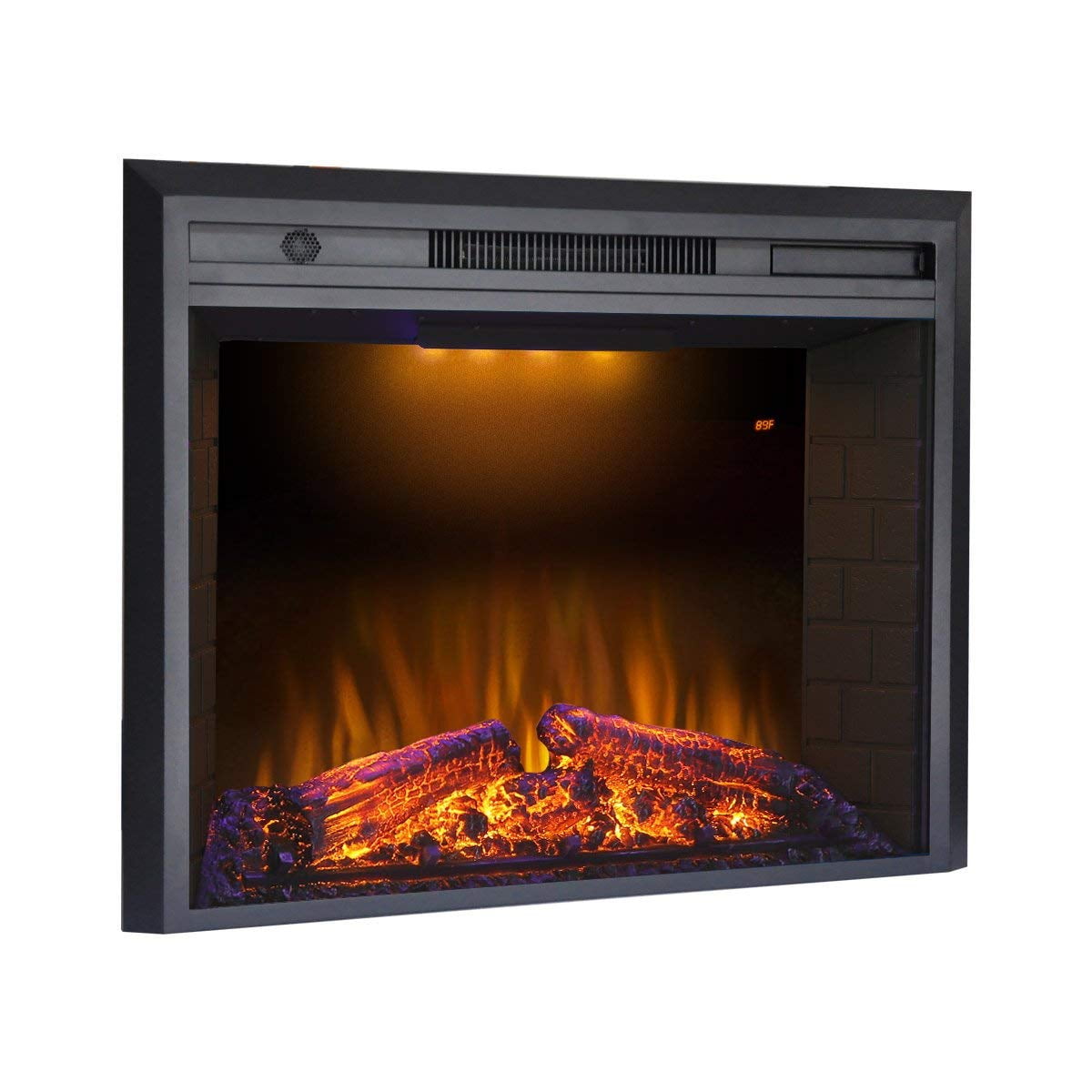 Valuxhome Houselux 36" 750W 1500W, Electric Fireplace Insert with Log Speaker, Remote... by Valuxhome