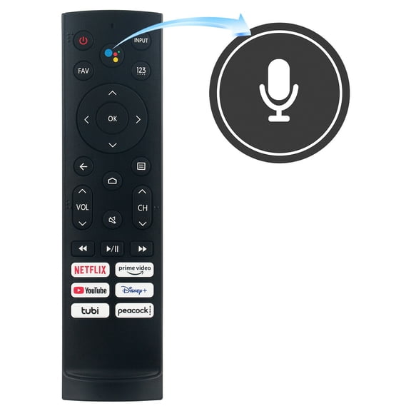 ERF3A90 Voice Replace Remote for Hisense TV 65A53FUA 43A53FUA 75A53FUA 50A66FUA