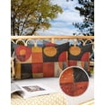 thumbnail image 2 of Outdoor Pillow Covers Throws Vintage Geometric Oil Painting,Waterproof Pillow Cases Pack of 2 Abstract Orange Pattern on Black,Durable Cushion Cover Pillowcase for Patio Balcony Couch Garden, 2 of 7