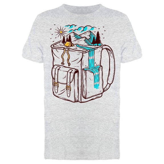 Mountain In A Bag   T-Shirt Men -Image by Shutterstock, Male Medium