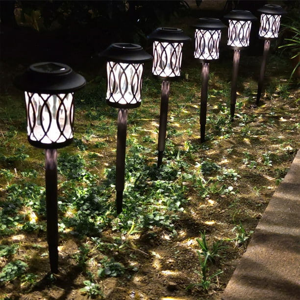 Lámpara solar para exteriores, focos impermeables para paisajismo, luces de jardín, luces solares inalámbricas para exteriores, iluminación para patio, lámpara solar para jardín, luces solares