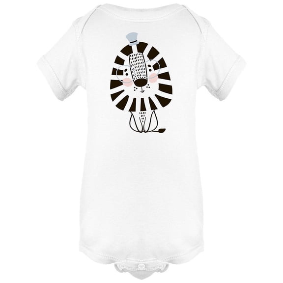 Cute Lion Design. Bodysuit Infant -Image by Shutterstock,  6 Months
