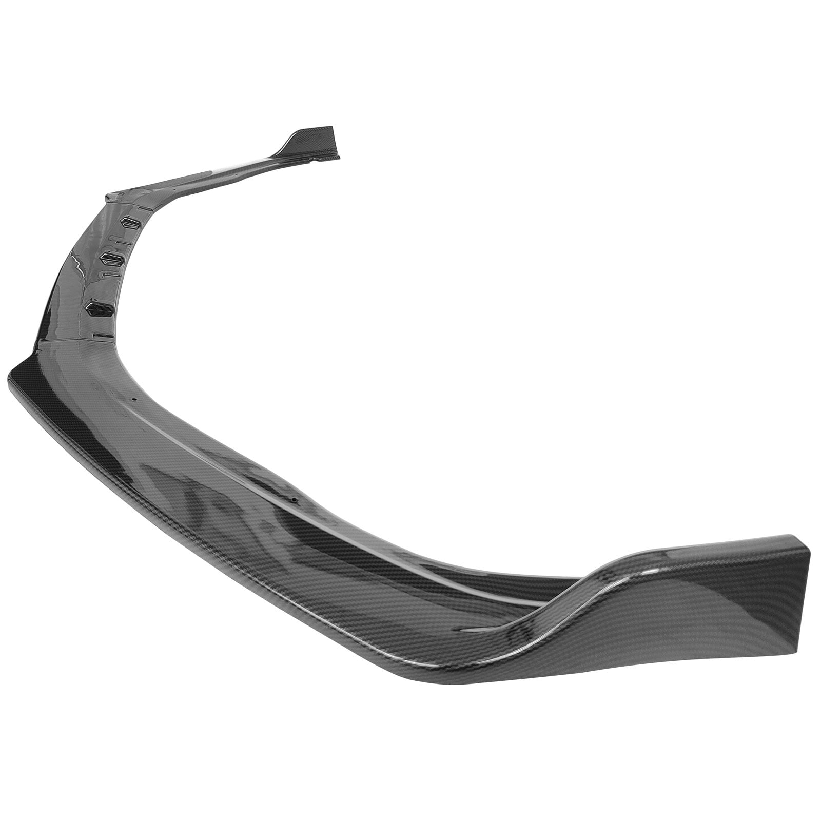Ikon Motorsports Front Bumper Lip Compatible With 2018-2021 Honda Accord, Carbon Fiber Print PP Polypropylene IKON Style Front Lower Chin Lip Splitter Protector 3PCS