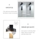 thumbnail image 5 of Ounissouiy Lámpara LED de pared para sala de estar, dormitorio, baño, baño, pasillo, mesita de noche, escaleras, luz de fondo interior, Iluminación y accesorios Negro Tipo 1 Luz calida, 5 of 6