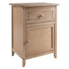 Winsome Wood Eugene Accent Table, Nightstand, Natural Finish