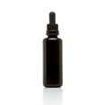 thumbnail image 1 of Infinity Jars 50 Ml (1.7 fl oz) 10-PACK Set Black Ultraviolet Glass Bottle w/ Glass Eye Dropper, 1 of 4