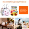 thumbnail image 7 of Mziart Cute Lunch Bag Insulated Lunch Box for Women Men Work Picnic, Reusable Lunch Tote Cooler Bag, Beige Bows, 7 of 7