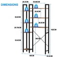 thumbnail image 3 of Estantería Sobre el Inodoro, Organizador de Baño de 7 Niveles Ajustable, Mueble para Inodoro, Ahorro de Espacio con Ganchos, Estantería de Baño Multifuncional Se Adapta a la Mayoría de los Inodoros, 3 of 9