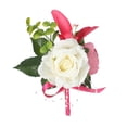 thumbnail image 2 of Boutonniere de boda con flores para novio, broche para caballero, Pin para traje, aniversario, boda, fiesta, graduación, día de San Valentín Estilo A 10 cm x 135 cm., 2 of 8