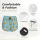 thumbnail image 4 of Balery Lemon Ice Cream Pantalones cortos deportivos para mujer con forro y dos bolsillos, elásticos, para entrenamiento, gimnasio, yoga-Medium, 4 of 7