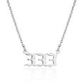 thumbnail image 1 of WREESH Couple Mode Classique Numéro d'Or Collier Accessoires Pendentif Clavicule Collier, 1 of 2