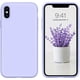 thumbnail image 1 of iPhone X Case,iPhone Xs Case, Liquid Silicone Soft Gel Rubber Slim Cover with Microfiber Cloth Lining Cushion Shockproof Full Body Protective Case for, 1 of 4