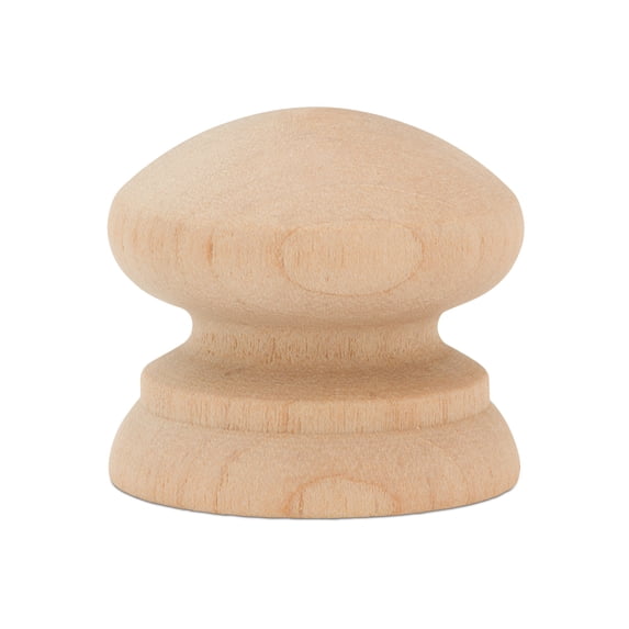 British Wood Knobs 1-1/2 inch, Pack of 500 Unfinished Round Wooden Knobs for Cabinet Handles, Dresser Drawer, Furniture, and Crafts, by Woodpeckers