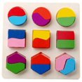 thumbnail image 2 of MeetYTOYS Wooden Shape Puzzles, Geometric Shape Puzzles Montessori Learning Toys Birthday Gift for Elderly(Colorful), 2 of 3