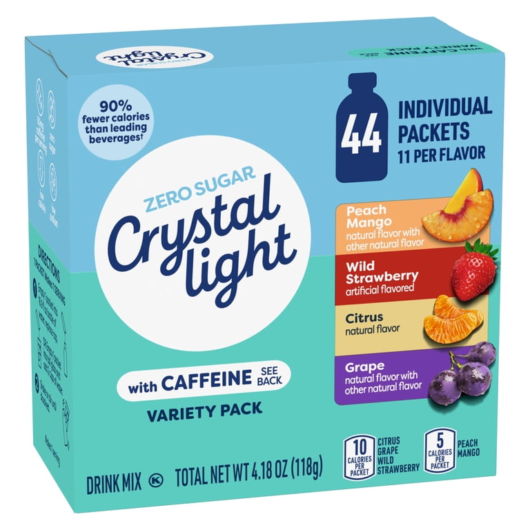 Crystal Light, Energizing Variety Pack, 44ct, On-the-Go Packets