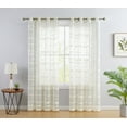 thumbnail image 2 of Broadway Stripe Sheer Grommet Curtain Panels, 2 of 37