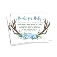 thumbnail image 5 of Inkdotpot 30Antler (Boy) Jungle Animals Baby Shower Book Request Cards Bring A Book Instead Of A Card Baby Shower Invitations Inserts Games, 5 of 6